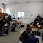 Les élus du bassin mâconnais dont Faustine et Augustin présentent en avant-première et avec le réalisateur Rémi Allier, leur court-métrage "Engagez-vous!"