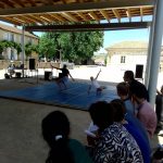 Laura et Elena, 6e, acro-danse
