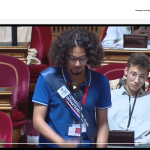 Mohamed, élus de Tournus au CDJ71, prend la parole au Sénat