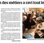 Article de M. Sevelinge pour le journal "La Renaissance"